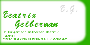 beatrix gelberman business card